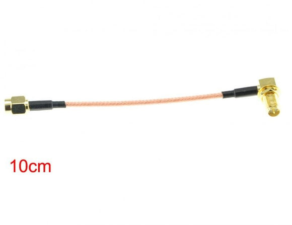 5cm RPSMA Plug to Right Angle RPSMA Jack Cable