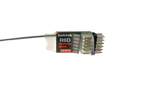 F13826 RADIOLINK R6D 6-Ch 2.4 GHz DSSS Ricevitore per trasmettitore AT9 e AT10