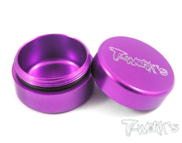 Contenitore per grasso in alluminio piccolo  colori selezionabili TA-034 Aluminum Grease Holder ( Small )-Purple