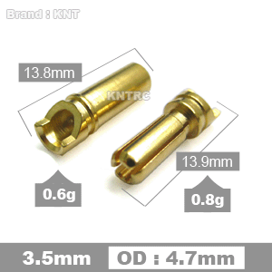 3.5mm gold plated connector(F&M)