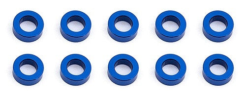 Bulkhead Washers, 7.8x0.5 mm, blue aluminum