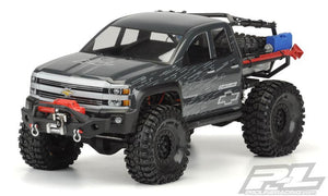 for Axial SCX10 Trail Honcho 12.3" (313mm) wheelbase  Proline Chevy Silverado Clear Body for SCX10