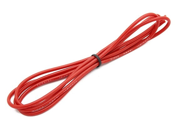 Turnigy High Quality 18AWG Silicone Wire 1m (Red)