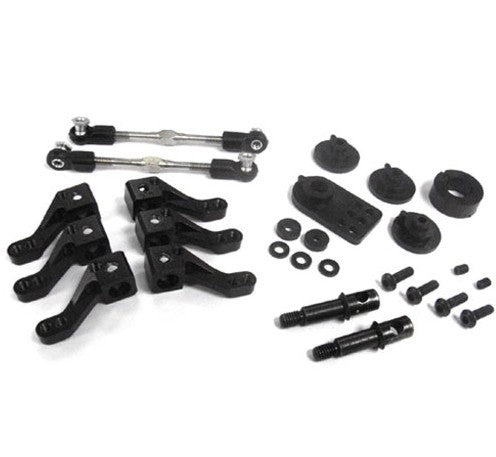 (#F103RM-006BK) Aluminum Knuckle Arm &Servo Saver Set (1,2,3 de