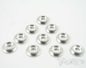 Rondelle svasate larghe 3mm colori selezionabili, TA-005 Aluminum M3 Counter Large Diamete Washer 10pcs.-Silver