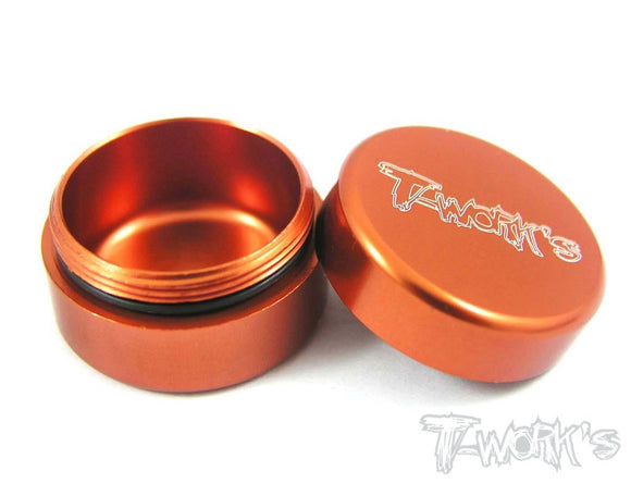 Contenitore per grasso in alluminio piccolo  colori selezionabili TA-034 Aluminum Grease Holder ( Small )-Orange
