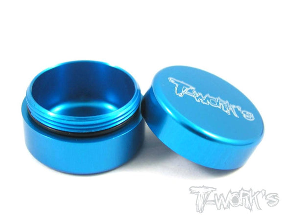 Contenitore per grasso in alluminio piccolo  colori selezionabili TA-034 Aluminum Grease Holder ( Small )-ligh blue