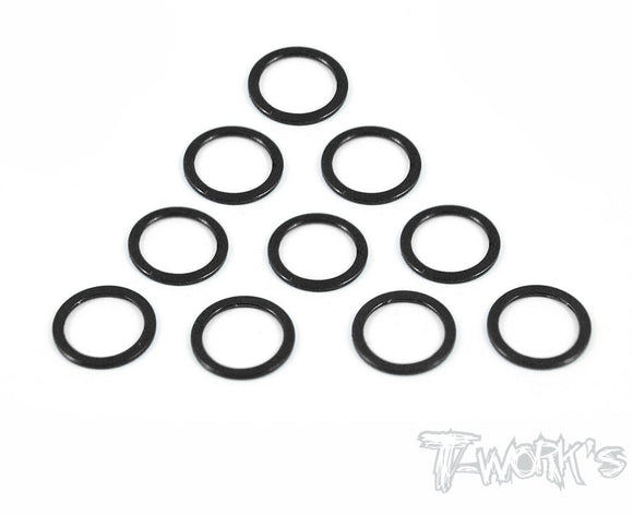 Spessori Aluminum 5mm Bore Washer 0.5mm   10pz  colori selezionabili, TA-042 Aluminum 5mm Bore Washer 0.5mm 10pcs.-Black