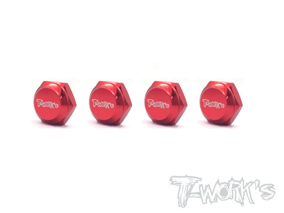 Self-Locking Wheel Nut With Cover P1-Red