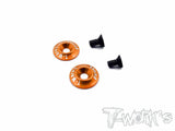 TO-185 1/10 Aluminum Wing Washer ver.2 Rondelle alettoni 1/10 colori selezionabili-Orange