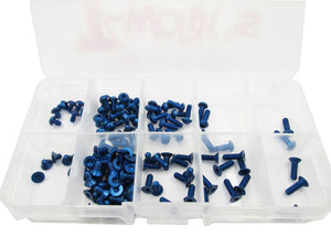 7075-T6 Dark Blue Screw set 47pcs.(Yokomo YRF001W) viti in alluminio