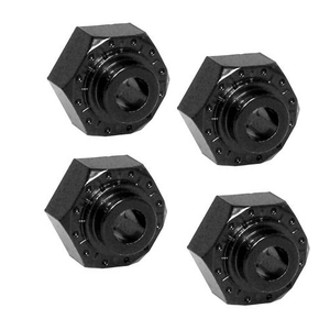 Axial 12mm Aluminum Hex Hub black 4pcs