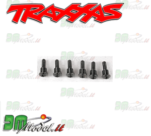 Traxxas Shoulder Screws, Ultra Shocks (3x12 hex drive) (6)