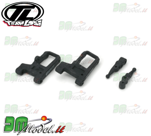 LOSA9739A REVISED Front Suspension Arms - Graphite
