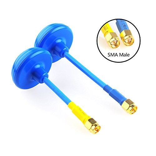2pcs Blue Wizard FPV Clover Antenna 5.8G 3 Leaves TX 4 Leaves RX RHCP SMA Male for FPV