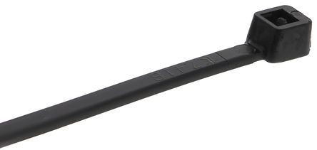 Black Nylon Cable Tie, Non-Releasable, 100mm x 3 mm