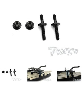 TE-152 Extend Battery Post With 5.5mm Locknuts( Team Associated RC10 B6/B6D )