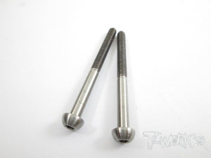 3mm x 35mm 65 Titanium Hex. Socket Button Head Screw 2pcs.