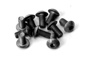 Alloy Button Head Hex Screws M3 x 10 pk10