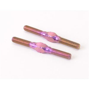 Titanium Turnbuckle; purple - 60mm (pr)