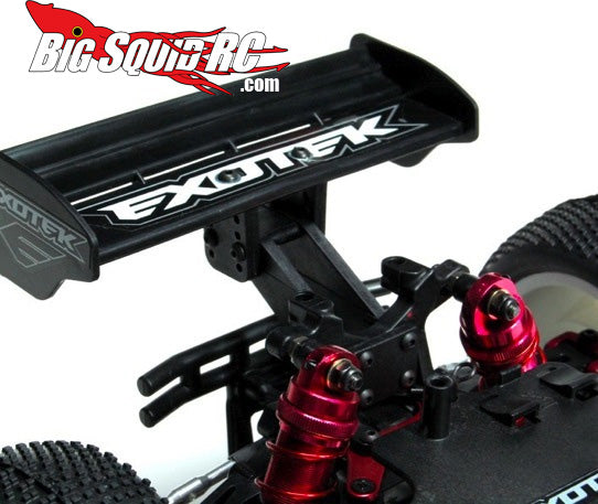 Exotek Racing wing mount that is 100% compatible with the stock Mini LST Shock tower alettone non incluso