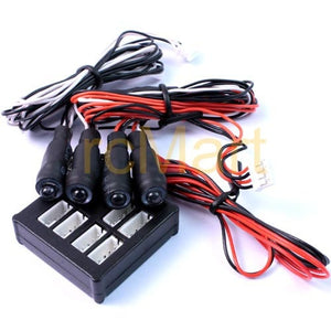 Yeah Racing (#LK-0023WT/RD) Angeleye Main Unit w/LED (WT/RD) Light Kit set